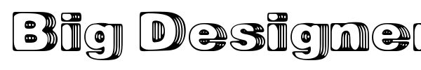 Big Designer font preview
